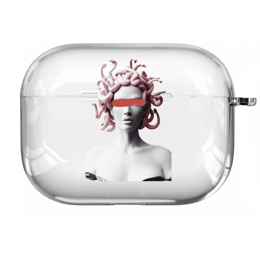Прозорий силіконовий чохол Hustle Case Gorgona Clear для AirPods Pro