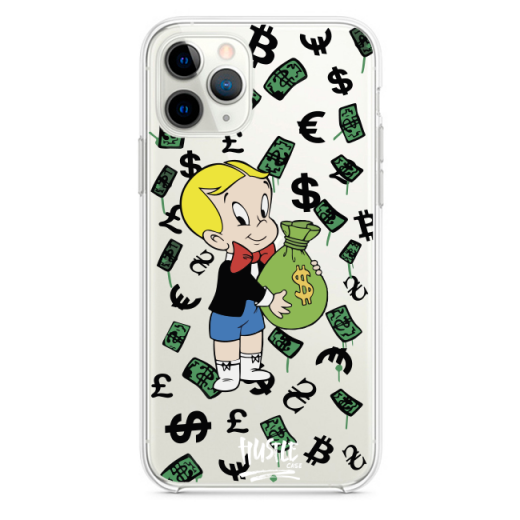 Прозорий чохол Hustle Case Monopoly Richie Rich Clear для iPhone 12 | 12 Pro