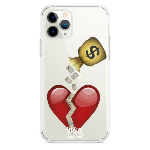 Прозрачный чехол Hustle Case Money Not Love Clear для iPhone 12 Pro Max