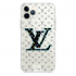 Прозорий чохол Hustle Case LV blue Clear для iPhone 12 Pro Max