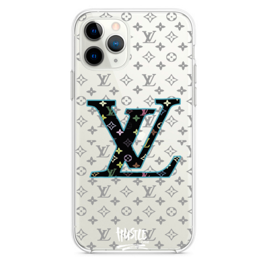 Прозрачный чехол Hustle Case LV blue Clear для iPhone 12 | 12 Pro