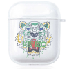 Прозорий силіконовий чохол Hustle Case Kenzo Clear для AirPods 1 | 2