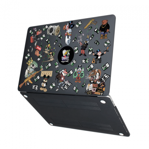 Чохол-накладка Hustle Case Hustle Black для MacBook Air 13" (M1 | 2020 | 2019 | 2018)