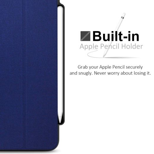 Чохол Khomo Dual Case Cover with Pencil Holder Twill Blue для Apple iPad Pro 11" (2018)