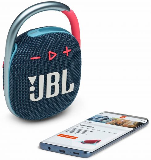 Акустика JBL Сlip 4 Blue and Pink (JBLCLIP4BLUP)