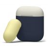 Чехол Elago Silicone Duo Case Jean Indigo/Classic White/Yellow (EAPDO-JIN-CWHYE) для Airpods