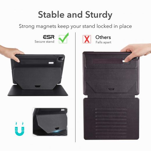 Чохол ESR Sentry Protective Case with Stand Black для iPad Pro 12.9" (2020 | 2021 | 2022 | M1 | M2)