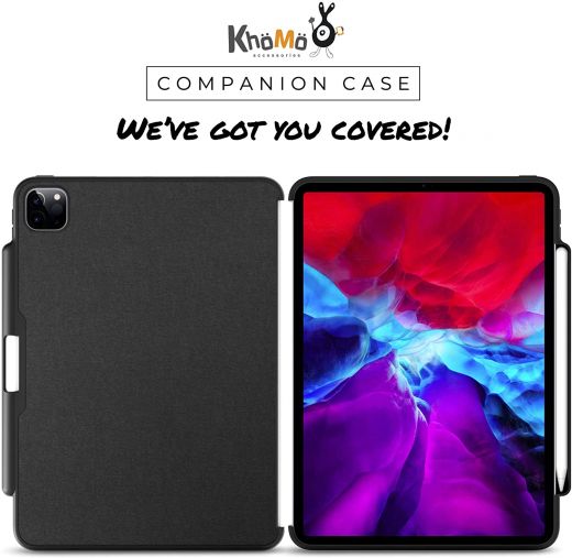Чохол Khomo Companion Series with Pencil Holder Charcoal для iPad Pro 11" (2020)