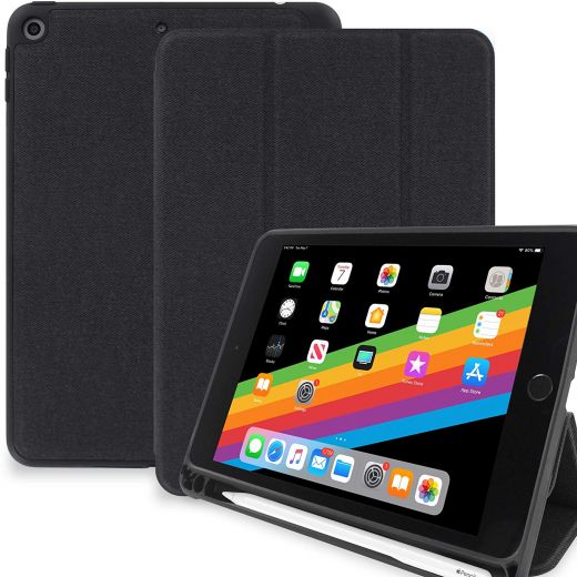 Чехол Khomo Dual Case Cover Charcoal Black with Apple Pen Holder для iPad Mini 5