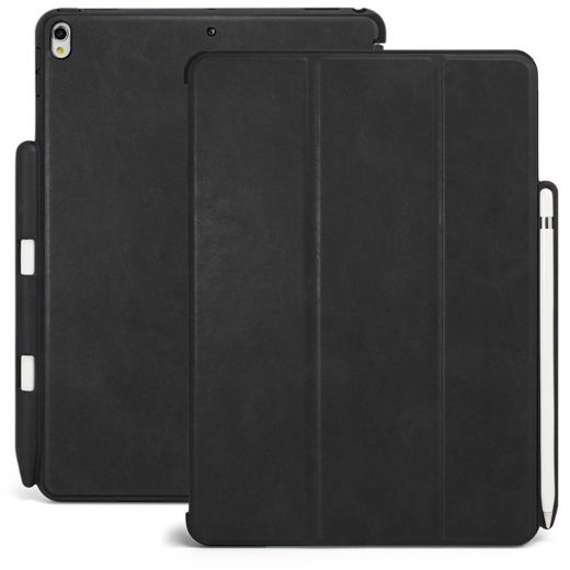 Чехол Khomo Dual Case Cover with Pencil Holder Leather Black для iPad Pro 10.5"/Air 3 (2019)