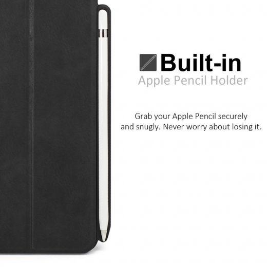 Чехол Khomo Dual Case Cover with Pencil Holder Leather Black для iPad Pro 10.5"/Air 3 (2019)