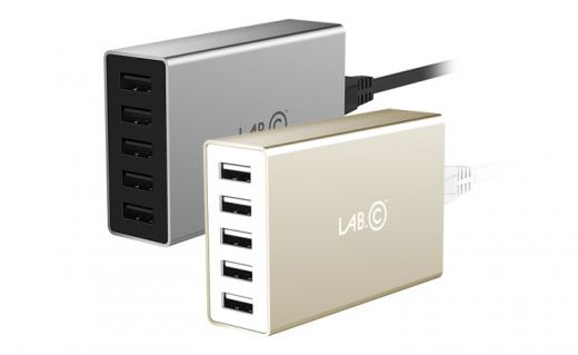 Сетевое зарядное устройство Lab.C X5 5 Port USB Wall Charger Champagne Gold (8A) (LABC-587-GD_KR)