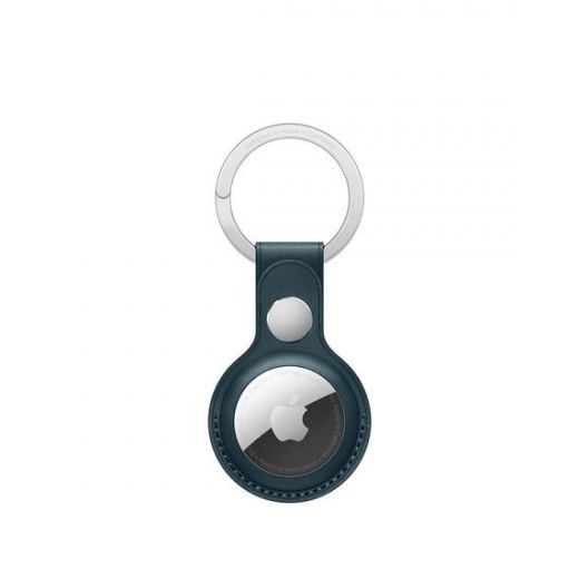 Підвіска AirTag Leather Key Ring Baltic Blue (MHJ23)