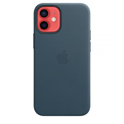 Оригинальный чехол Apple Leather Case with MagSafe Baltic Blue для iPhone 12 mini (MHK83)