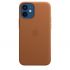 Оригинальный чехол Apple Leather Case with MagSafe Saddle Brown для iPhone 12 mini (MHK93)