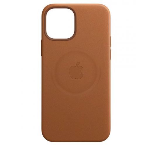 Оригинальный чехол Apple Leather Case with MagSafe Saddle Brown для iPhone 12 mini (MHK93)