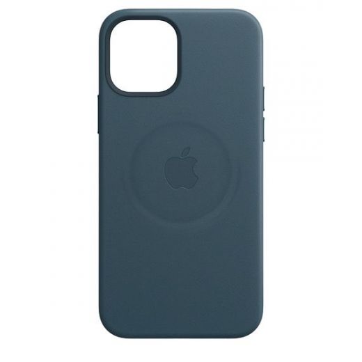 Оригінальний чохол Apple Leather Case with MagSafe Baltic Blue для iPhone 12 | 12 Pro (MHKE3)