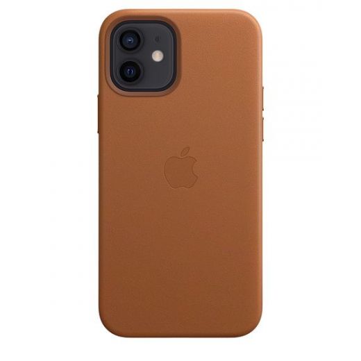 Чохол CasePro Leather Case with MagSafe Saddle Brown для iPhone 12 | 12 Pro