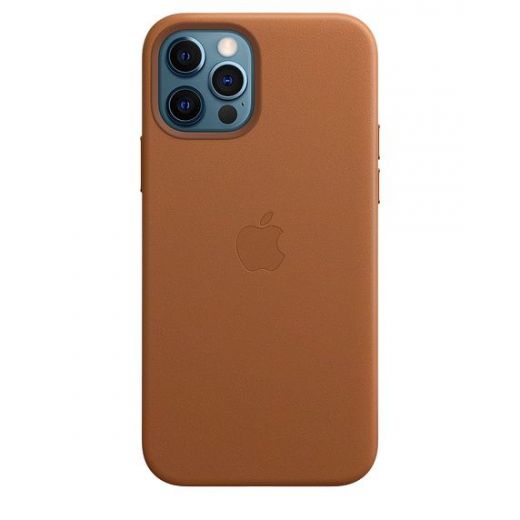 Чехол CasePro Leather Case with MagSafe Saddle Brown для iPhone 12 | 12 Pro