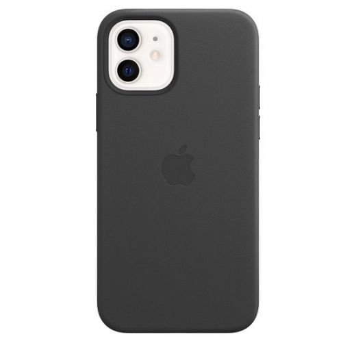 Чехол CasePro Leather Case with MagSafe Black для iPhone 12 | 12 Pro