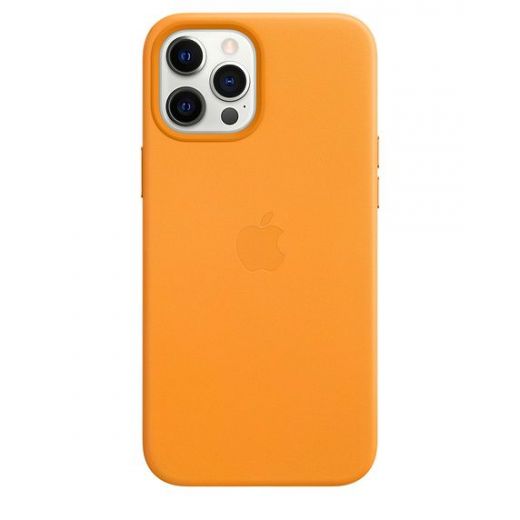 Оригінальний чохол Apple Leather Case with MagSafe California Poppy для iPhone 12 Pro Max (MHKH3)