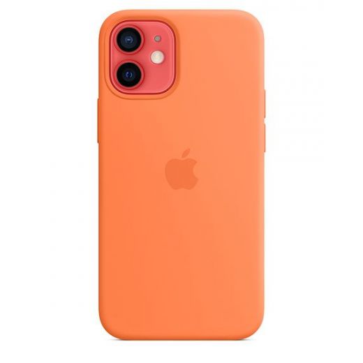 Оригинальный чехол Apple Silicone Case with MagSafe Kumquat для iPhone 12 mini (MHKN3)