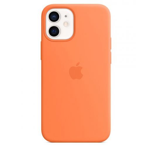 Оригинальный чехол Apple Silicone Case with MagSafe Kumquat для iPhone 12 mini (MHKN3)