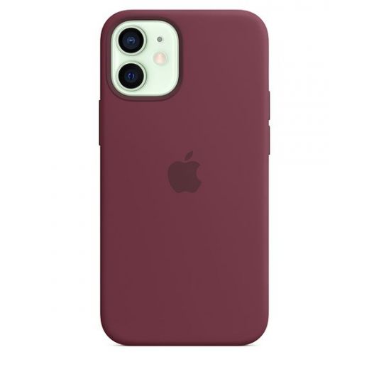 Оригинальный чехол Apple Silicone Case with MagSafe Plum для iPhone 12 mini (MHKQ3)