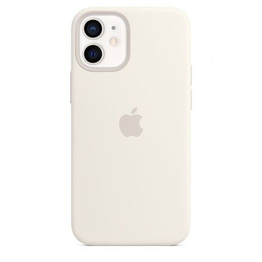Оригинальный чехол Apple Silicone Case with MagSafe White для iPhone 12 mini (MHKV3)