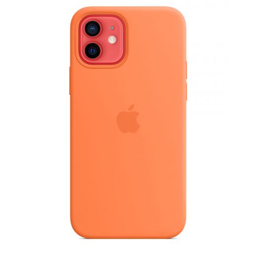 Силіконовий чохол CasePro Sillicone Case with MagSafe Kumquat для iPhone 12 | 12 Pro