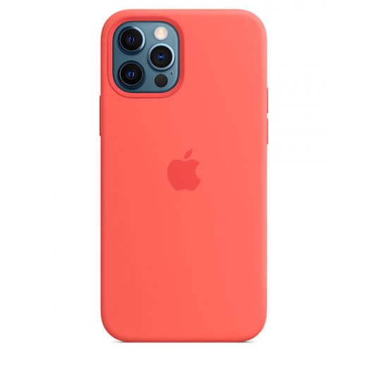 Оригинальный чехол Apple Sillicone Case with MagSafe Pink Citrus для iPhone 12 | 12 Pro (MHL03)