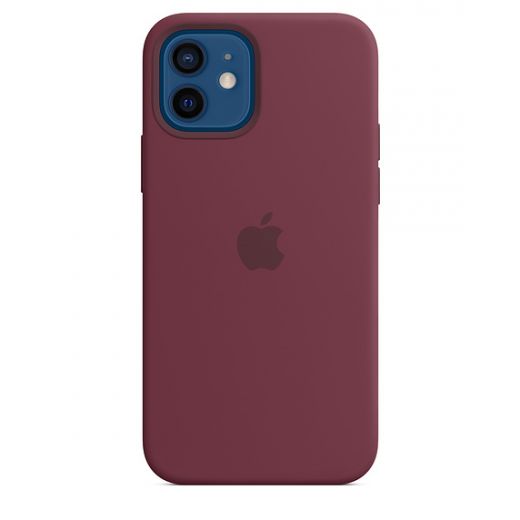 Силіконовий чохол CasePro Sillicone Case with MagSafe Plum для iPhone 12 | 12 Pro