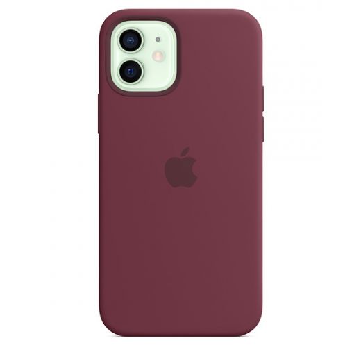 Оригинальный чехол Apple Sillicone Case with MagSafe Plum для iPhone 12 | 12 Pro (MHL23)