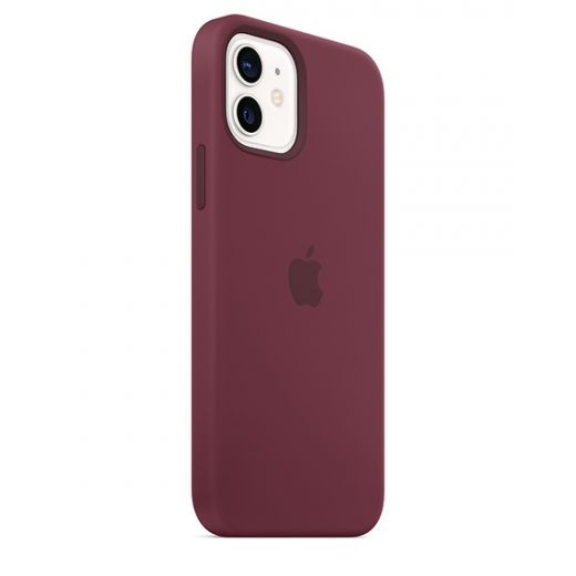 Оригинальный чехол Apple Sillicone Case with MagSafe Plum для iPhone 12 | 12 Pro (MHL23)