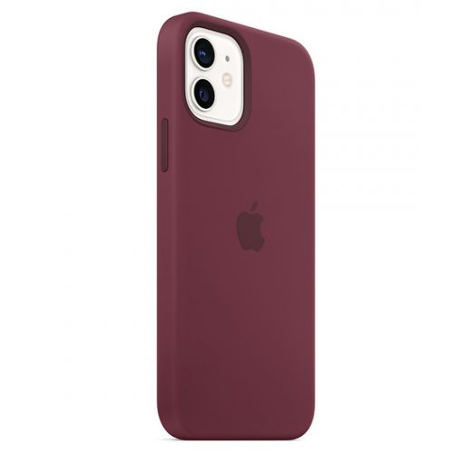 Силиконовый чехол CasePro Sillicone Case with MagSafe Plum для iPhone 12 | 12 Pro