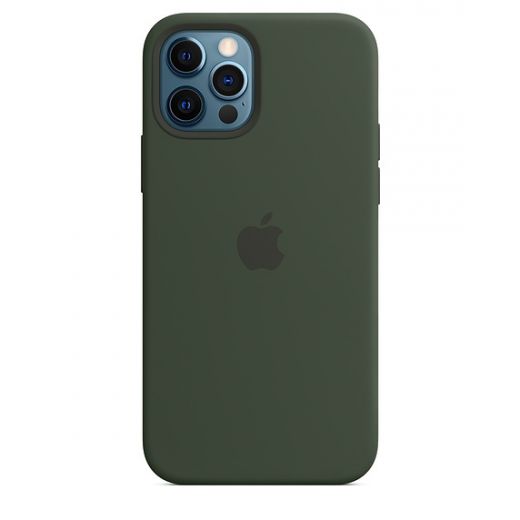 Силиконовый чехол CasePro Sillicone Case with MagSafe Cyprus Green для iPhone 12 | 12 Pro