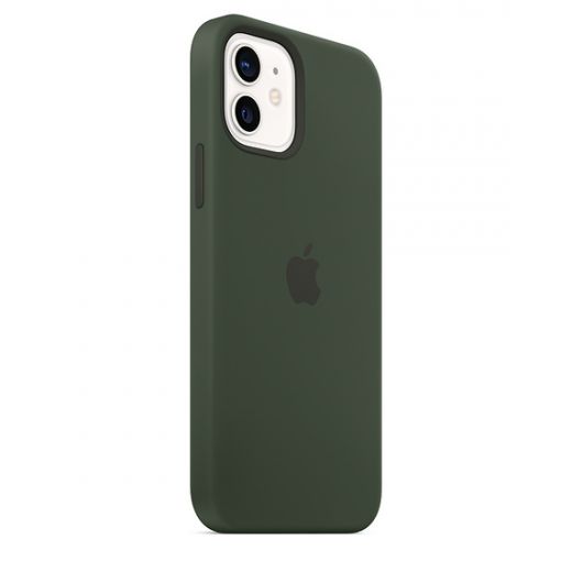 Оригинальный чехол Apple Sillicone Case with MagSafe Cyprus Green для iPhone 12 | 12 Pro (MHL33)