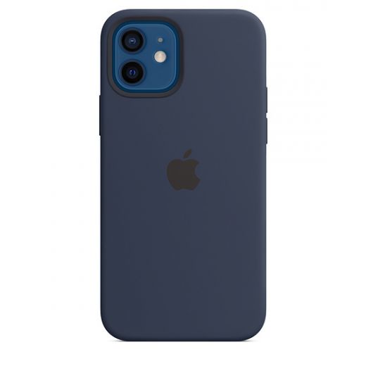 Силиконовый чехол CasePro Sillicone Case with MagSafe Deep Navy для iPhone 12 | 12 Pro