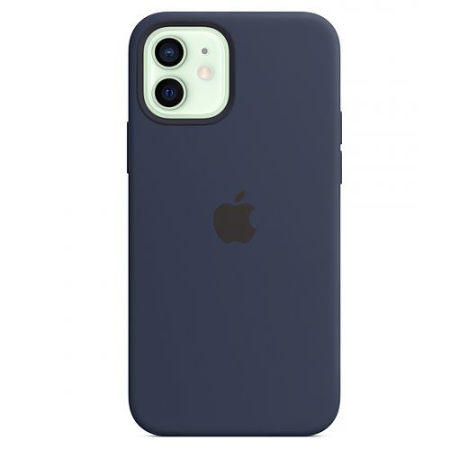 Силіконовий чохол CasePro Sillicone Case with MagSafe Deep Navy для iPhone 12 | 12 Pro