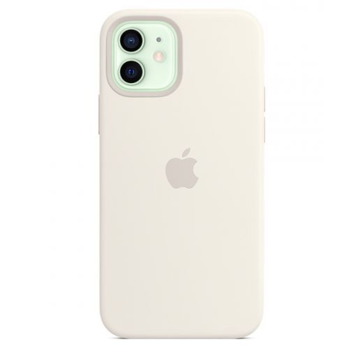 Оригинальный чехол Apple Sillicone Case with MagSafe White для iPhone 12 | 12 Pro (MHL53)