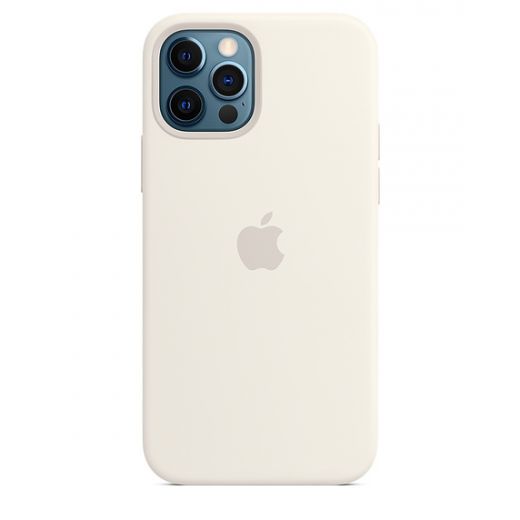 Силиконовый чехол CasePro Sillicone Case with MagSafe White для iPhone 12 | 12 Pro