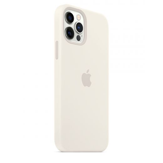 Оригинальный чехол Apple Sillicone Case with MagSafe White для iPhone 12 | 12 Pro (MHL53)