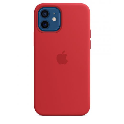 Силіконовий чохол CasePro Sillicone Case with MagSafe Red для iPhone 12 | 12 Pro