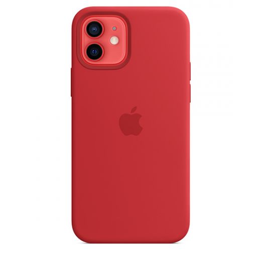 Силіконовий чохол CasePro Sillicone Case with MagSafe Red для iPhone 12 | 12 Pro