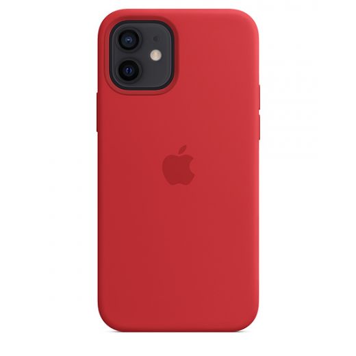 Силіконовий чохол CasePro Sillicone Case with MagSafe Red для iPhone 12 | 12 Pro