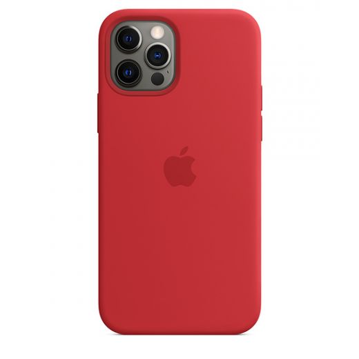 Оригинальный чехол Apple Sillicone Case with MagSafe (PRODUCT)RED для iPhone 12 | 12 Pro (MHL63)