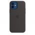 Силиконовый чехол CasePro Sillicone Case with MagSafe Black для iPhone 12 | 12 Pro