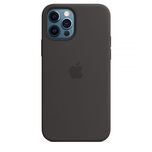 Силиконовый чехол CasePro Sillicone Case with MagSafe Black для iPhone 12 | 12 Pro