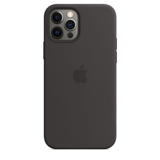 Оригінальний чохол Apple Sillicone Case with MagSafe Black для iPhone 12 | 12 Pro (MHL73)