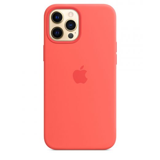 Оригинальный чехол Apple Sillicone Case with MagSafe Pink Citrus для iPhone 12 Pro Max (MHL93)